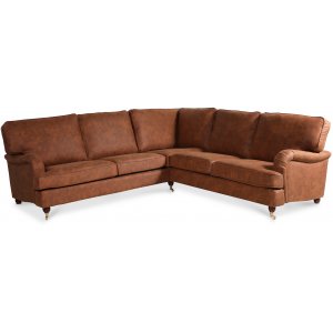 Howard Deluxe Ecksofa - Cognac koleder