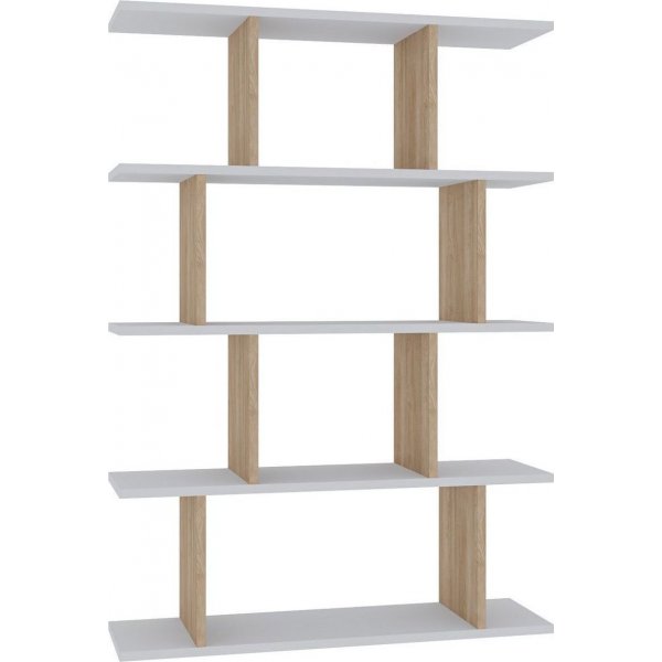 Bücherregal Harmon - Weiß/Eiche Bücherregal Harmon - Weiß/Eiche