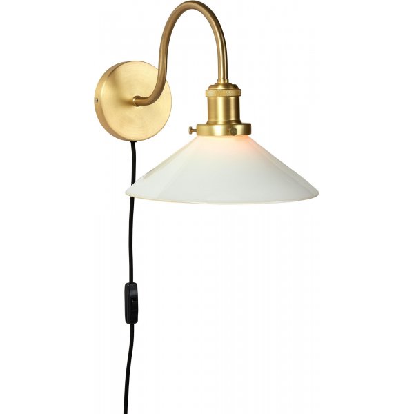 Axel Wandleuchte - Opalglas/Messing - 25 cm Axel Wandleuchte - Opalglas/Messing - 25 cm