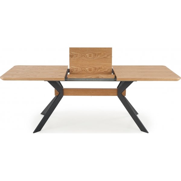 Bermuda Esstisch 160-220 cm - Eiche/schwarz Bermuda Esstisch 160-220 cm - Eiche/schwarz