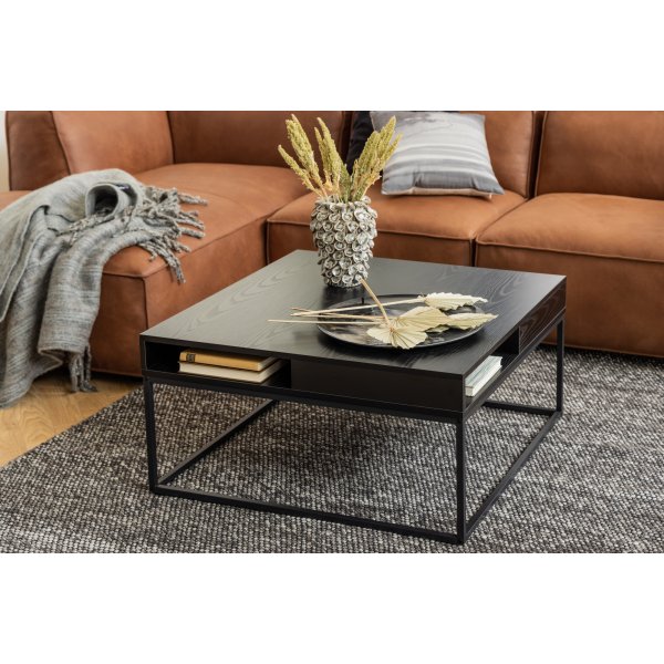 Couchtisch Willford 80 x 80 cm - Schwarz