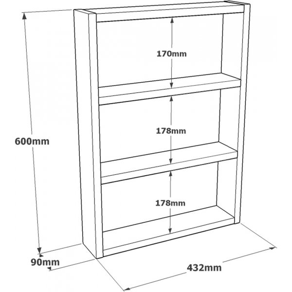 Pera Wandregal - Eiche