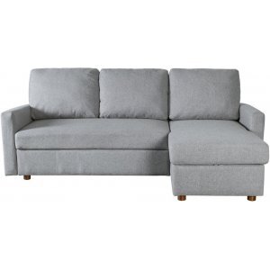 Cleo graues Diwansofa mit Stauraum