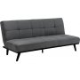Enna 2,5-Sitzer Schlafsofa - Grau/Schwarz