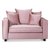 Brandy Lounge Sessel - 1,5-Sitzer-Sofa (staubig rosa)