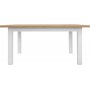 Erla Esstisch 160-200 x 90 cm - Wei/Eiche