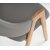 Stuhl Pearl - Grau (PU) / Holz + Mbelfe
