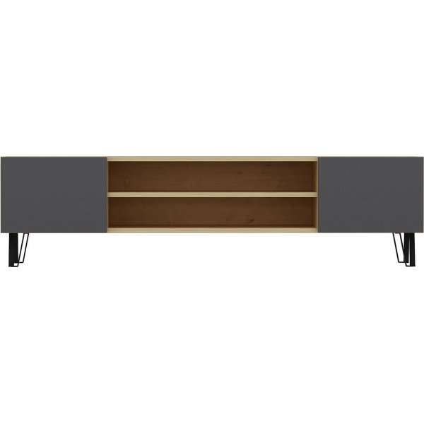 Bloom Medienbank - Eiche/anthrazit