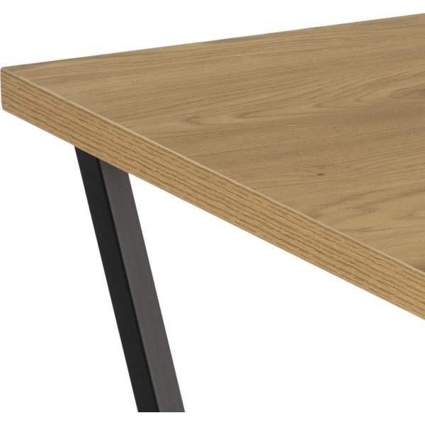 Amble Couchtisch 75 x 75 cm - Eiche/schwarz