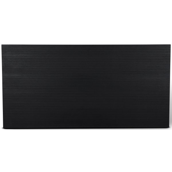 Volume Kopfteil Holz 200 cm Eiche schwarz gebeizt