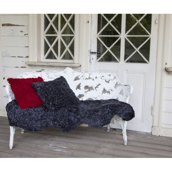 Curly Schafsfell - 95x55 cm - Schwarz Curly Schafsfell - 95x55 cm - Schwarz