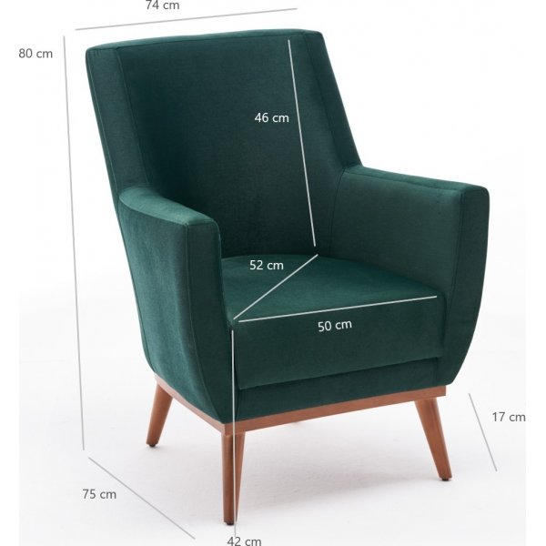 Sessel Gonca - Grün Sessel Gonca - Grün