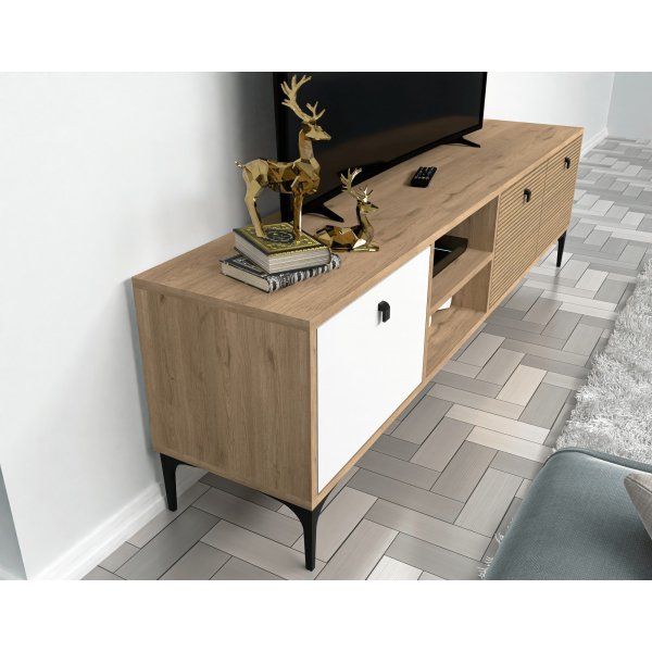Vision TV-Stnder - Wei/Eiche