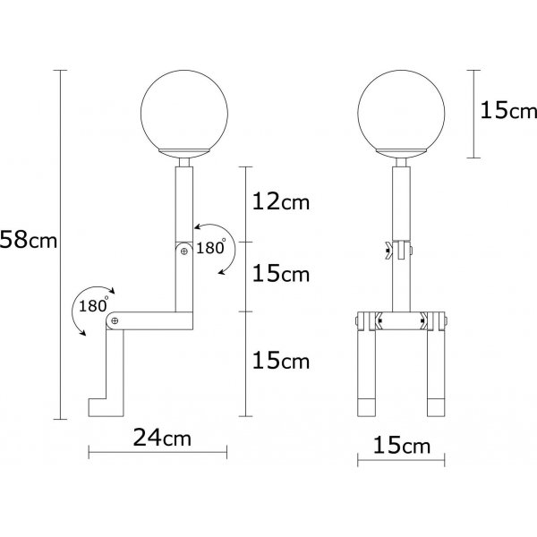 Milet Tischlampe opal - Natur