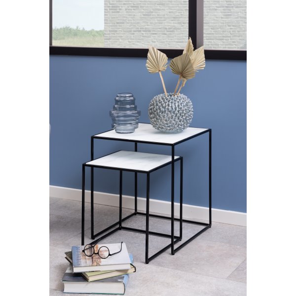 Bolton Wetttisch 35x35 | 45 x 45 cm - Wei