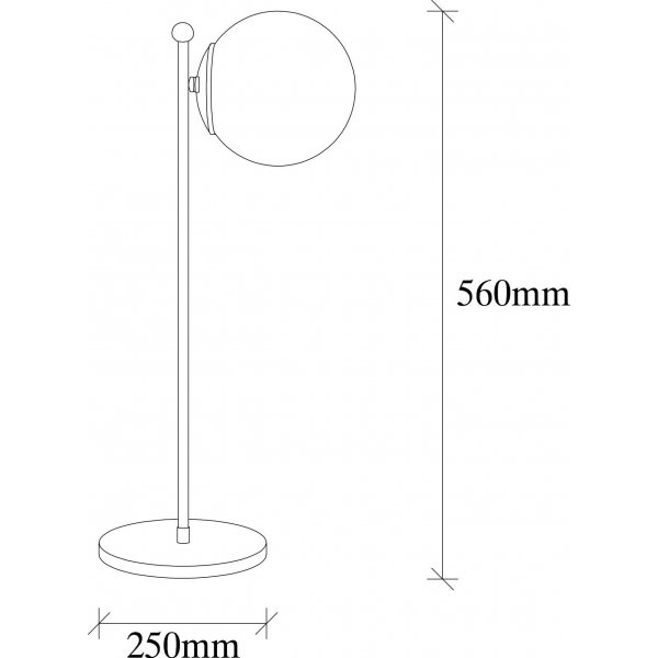 Fas Tischlampe fertig - Schwarz