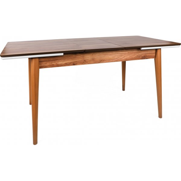 Sigma Esstisch 130-166 x 80 cm - Walnuss/Weiß Sigma Esstisch 130-166 x 80 cm - Walnuss/Weiß