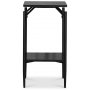 Wayne Nachttisch hoch mit Ablage 75 x 40 x 40 cm - Eiche schwarz gebeizt