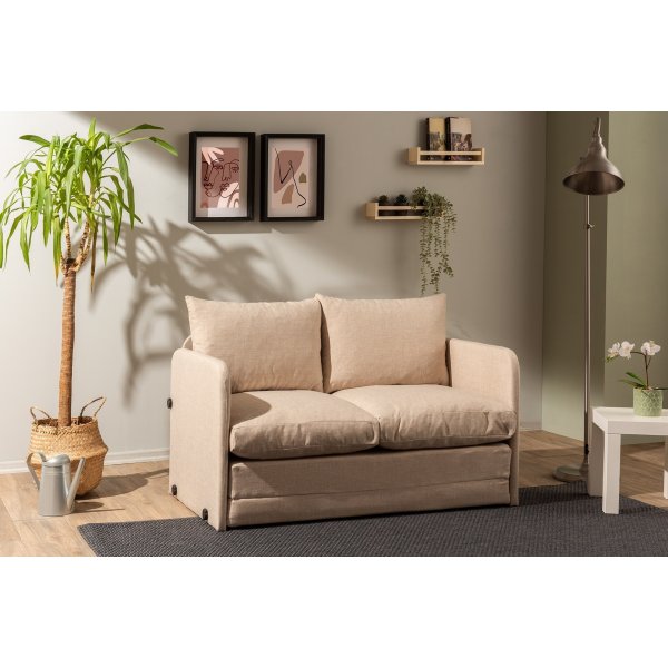 Saga 2-Sitzer-Schlafsofa - Beige Saga 2-Sitzer-Schlafsofa - Beige