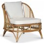 Baboo Sessel mit Kissen - Rattan natur
