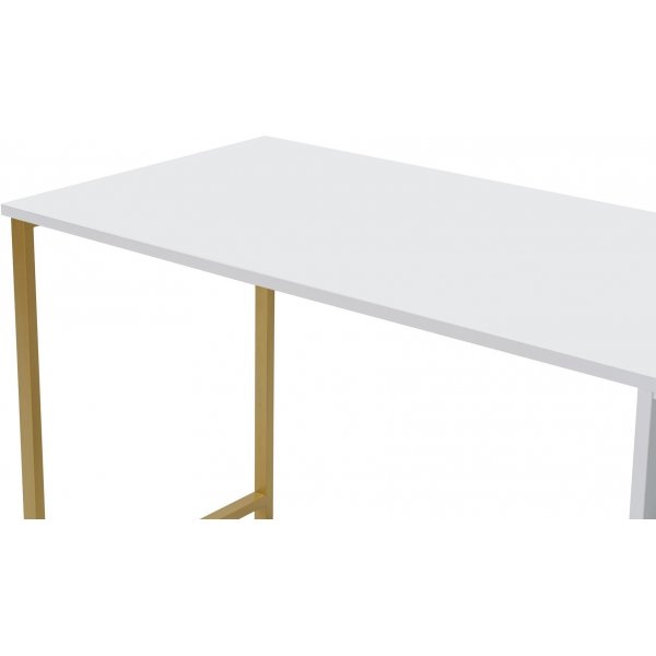 Twin-Schreibtisch - Weiß/Gold Twin-Schreibtisch - Weiß/Gold