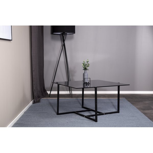 Couchtisch Bivo - Schwarz / Glas Couchtisch Bivo - Schwarz / Glas