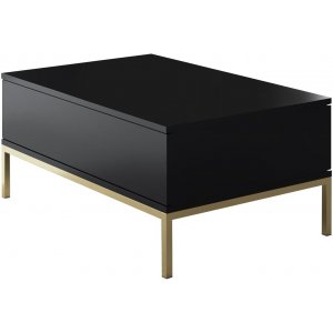 Lord Couchtisch 90 x 60 cm - Schwarz/Gold