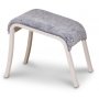 Svea Sessel mit Fuhocker - Graues Schaffell / wei gelt