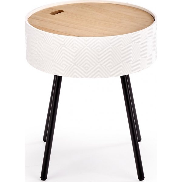 Theosophie Couchtisch 38 cm - Wei