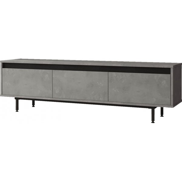 Luvio Medienbank 1 - Silber/Schwarz