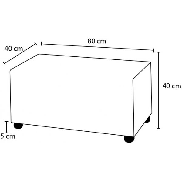 Genma Pouf - Weiß Genma Pouf - Weiß