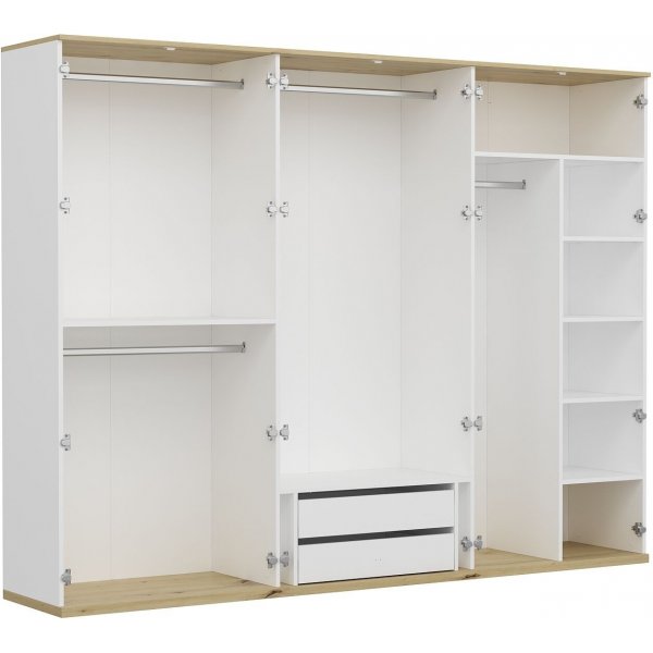 Lyn Kleiderschrank 270 x 52 x 206 cm - Wei