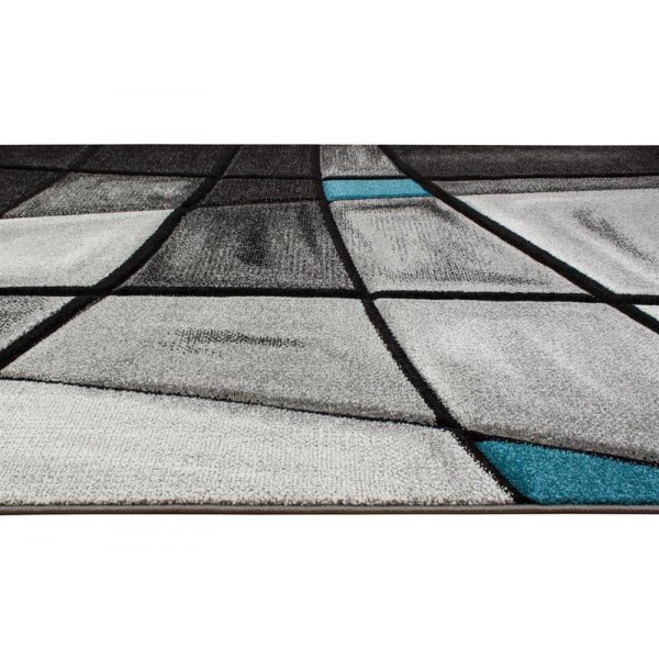 Maschinengewebter Teppich Turin - Trkis