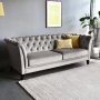 Sofa Chesterfield 3-Sitzer grau - Henry