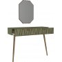 Forest Relief Tisch mit Spiegel 120x 35 cm - Nussbaum/Dunkelgrn