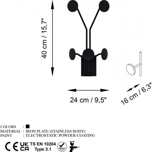Giraffen-Kleiderbügel - Schwarz Giraffen-Kleiderbügel - Schwarz