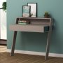 Cowork-Schreibtisch 94x50 cm - Helles Wildleder/Trkis
