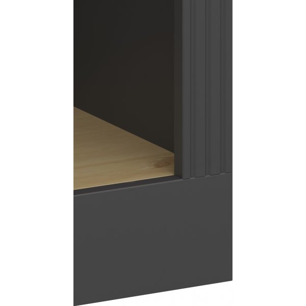 Bcherregal Nola - Schwarz/Beige