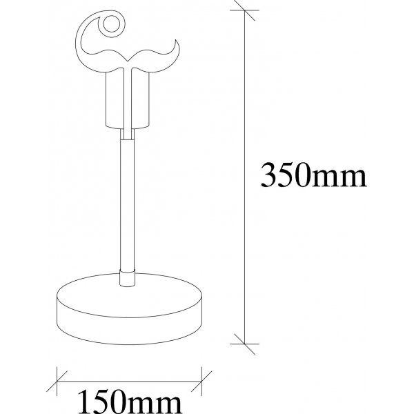 Beami Tischlampe - Nussbaum/schwarz Beami Tischlampe - Nussbaum/schwarz