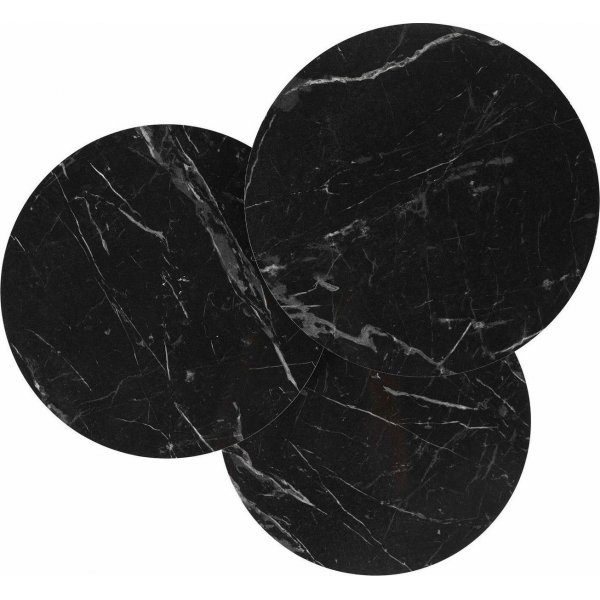 Sia Banktisch 38 cm - Grau/Schwarz