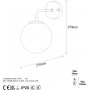 Drahtwandlampe 10890 - Vintage