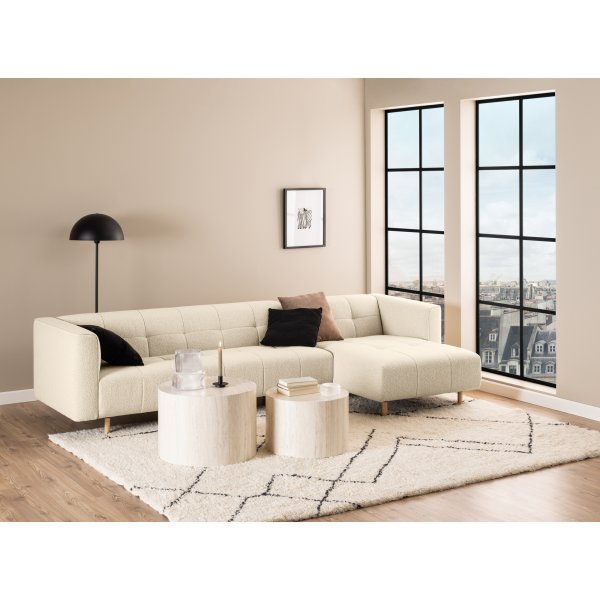 Dice Couchtisch Ø50/58 cm - Beige Dice Couchtisch Ø50/58 cm - Beige