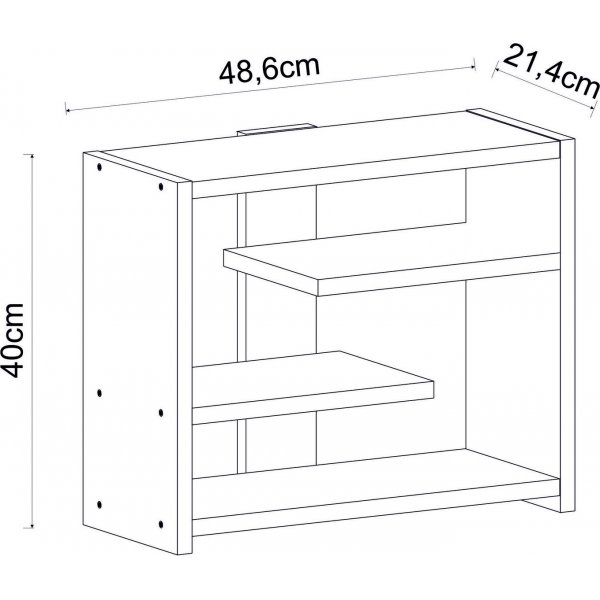 Guana Wandregal Anthrazit
