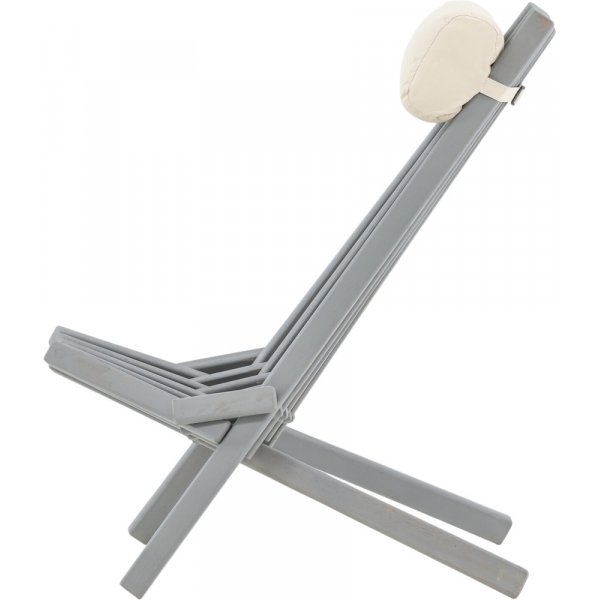 Asta Loungesessel - Dunkelgrau/Offwhite