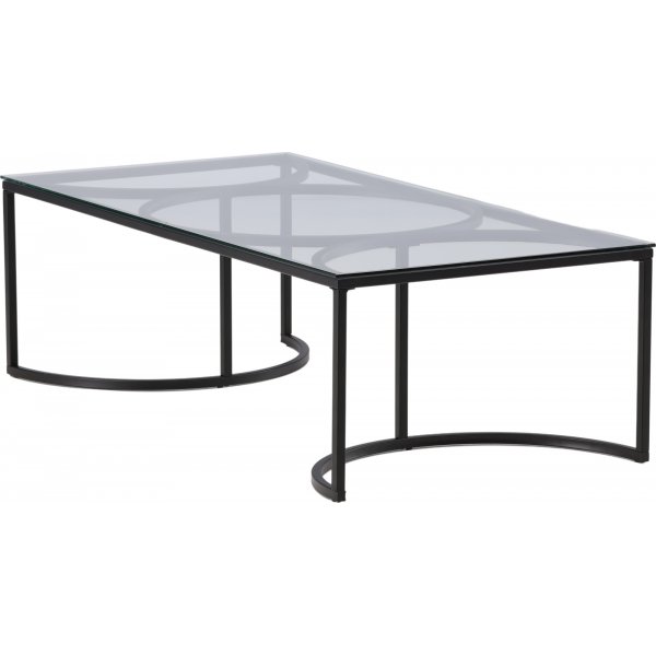 Skanr Couchtisch 140 x 70 cm - Schwarz