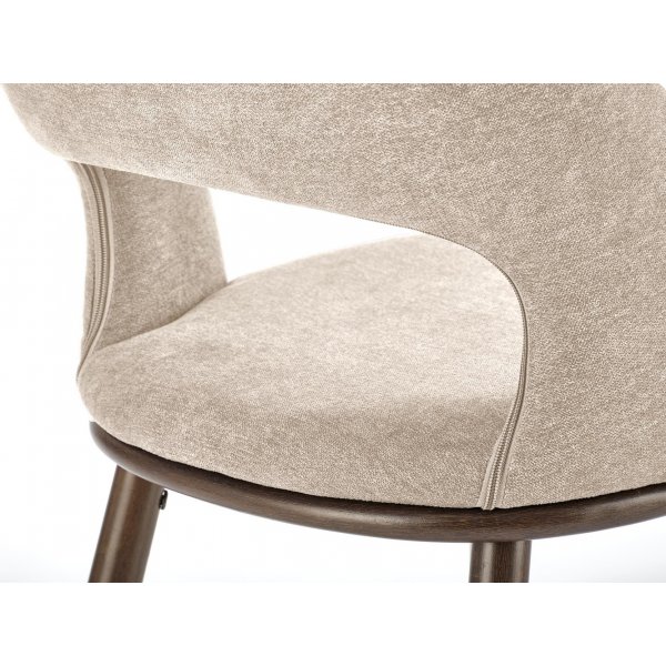 Barhocker beige/walnuss Sitzhhe 65 cm - Pelican