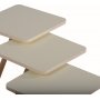 Dreifach gedeckter Tisch 34 x 34 cm - Creme
