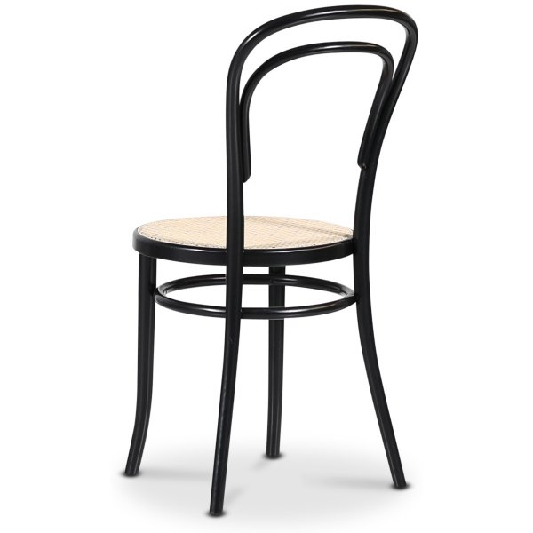 Essgruppe PiPi ovaler Esstisch 240 cm inkl. 6 Bugholzstühle No14 - Schwarz/Rattan + 3.00 x Möbelfüße Essgruppe PiPi ovaler Esstisch 240 cm inkl. 6 Bugholzstühle No14 - Schwarz/Rattan + 3.00 x Möbelfüße