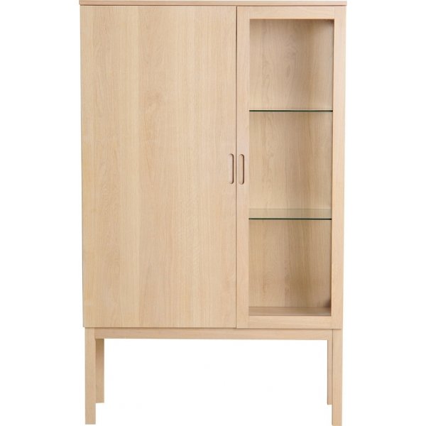 Vitrine \\\"Olivia\\\" - wei pigmentierte Eiche