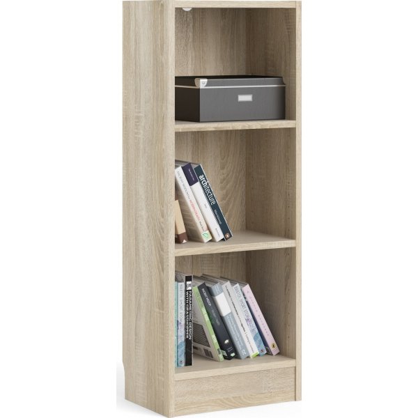 Einfaches niedriges Bcherregal - Eiche